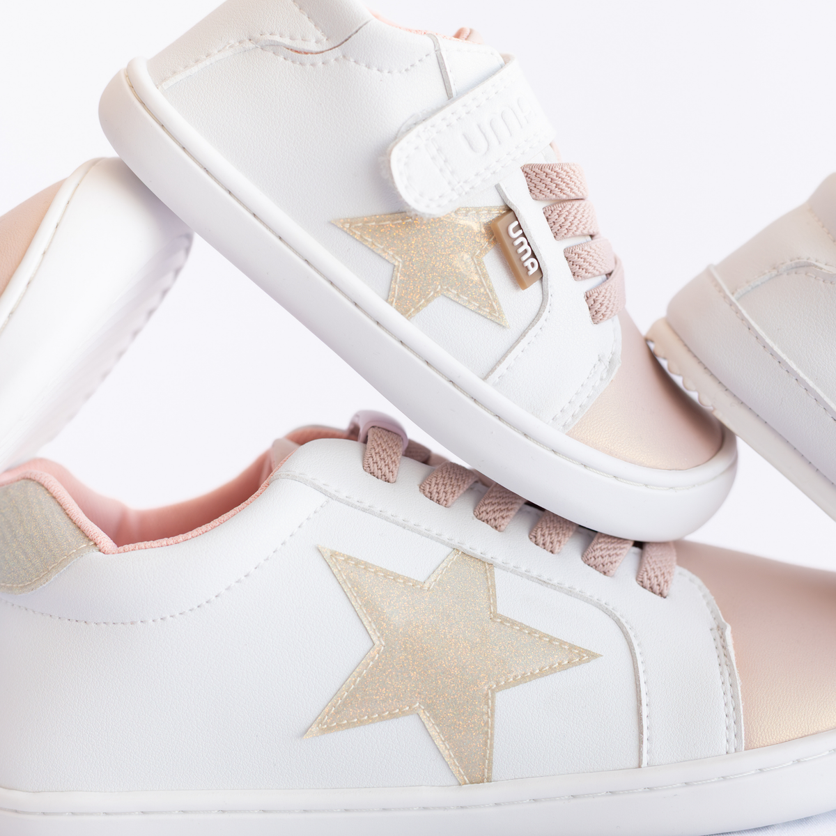 Cloud Superstar Rosa/Gold Glitter - Teen