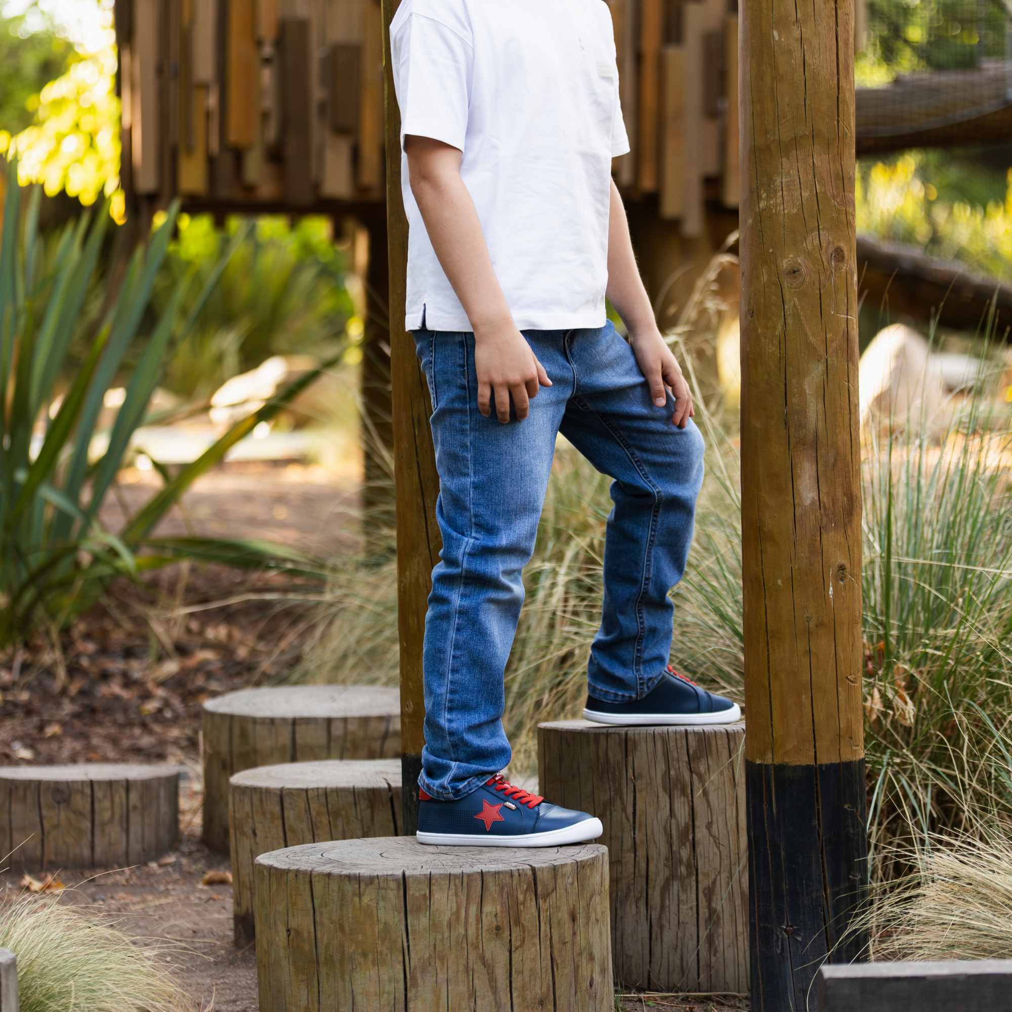 Zapatilla Cloud Star Azul/Rojo - Teen