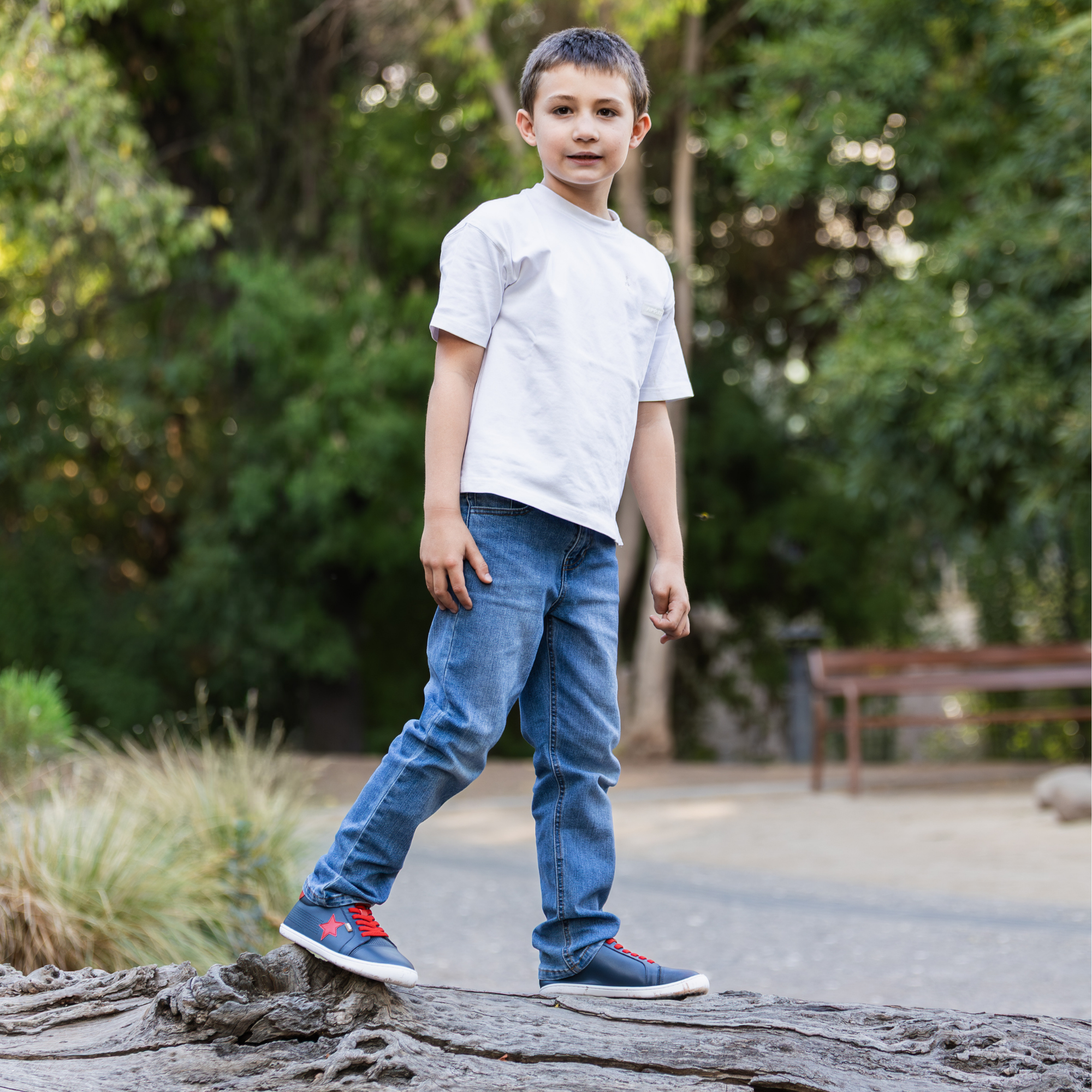 Zapatilla Cloud Star Azul/Rojo - Teen