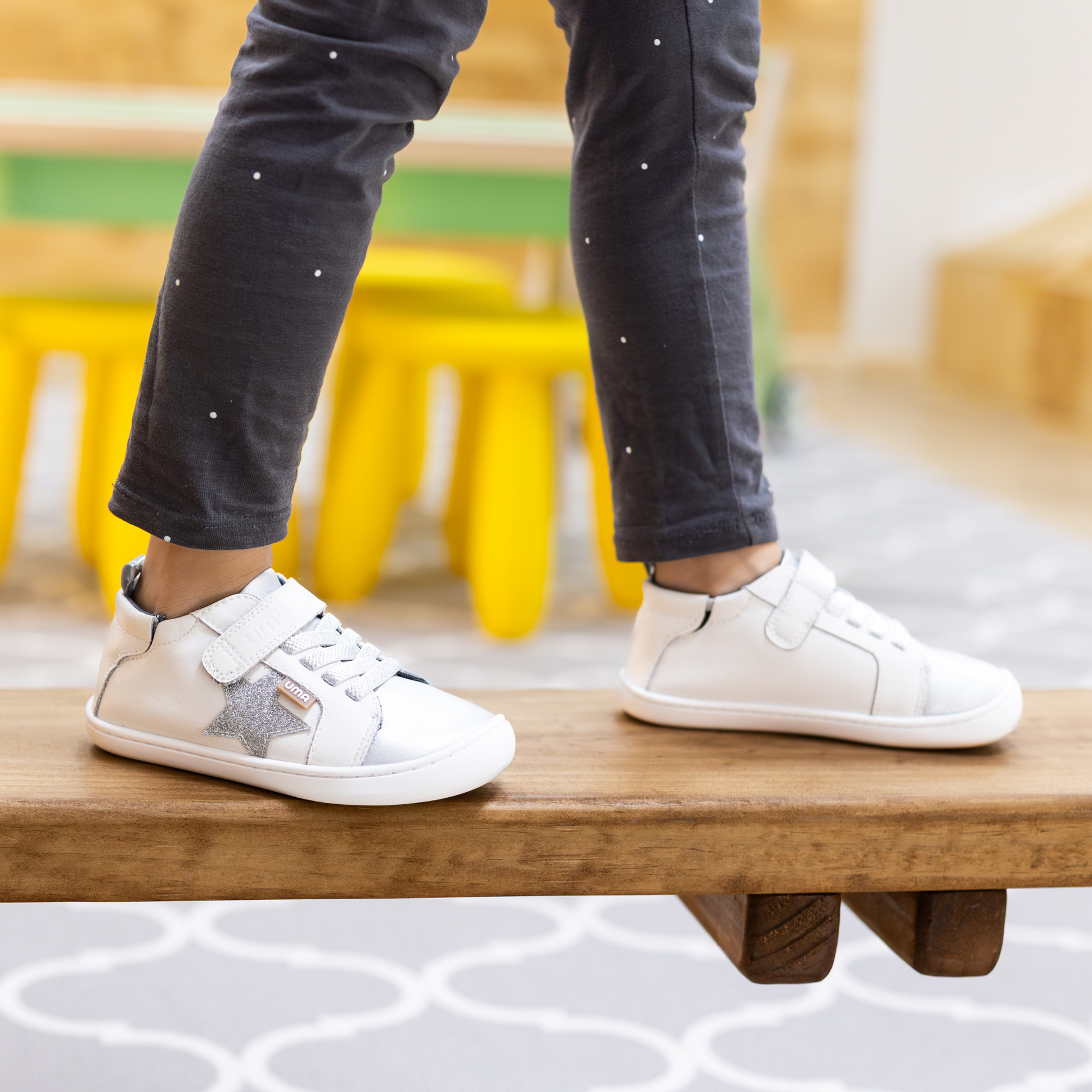 Zapatilla Cloud Superstar Silver Glitter - Kids