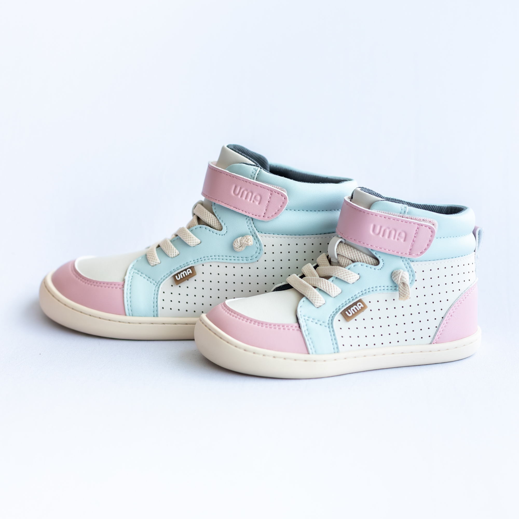 Zapatilla Caña Alta Flow Celeste/Rosa - Toddler