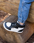 Zapatilla Caña Alta Flow Negro/Blanco - Kids