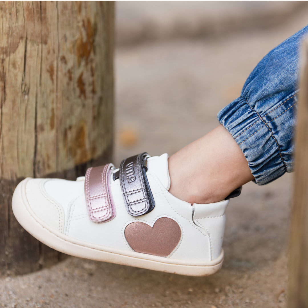 Zapatilla Leaf Heart Grafito/Rosa Metalizado - Toddler