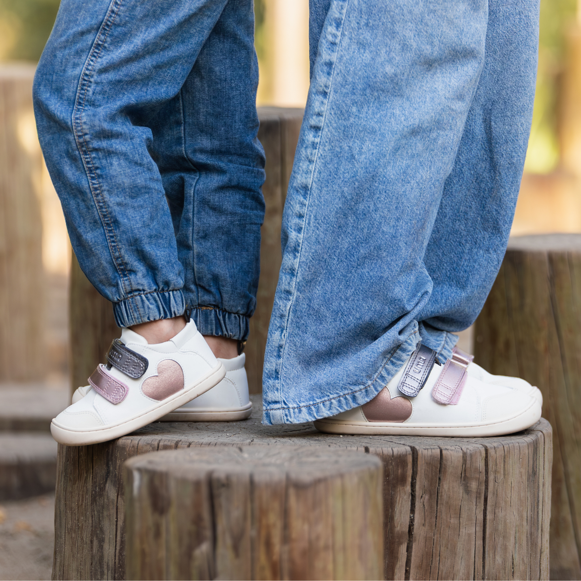 Zapatilla Leaf Heart Grafito/Rosa Metalizado - Baby