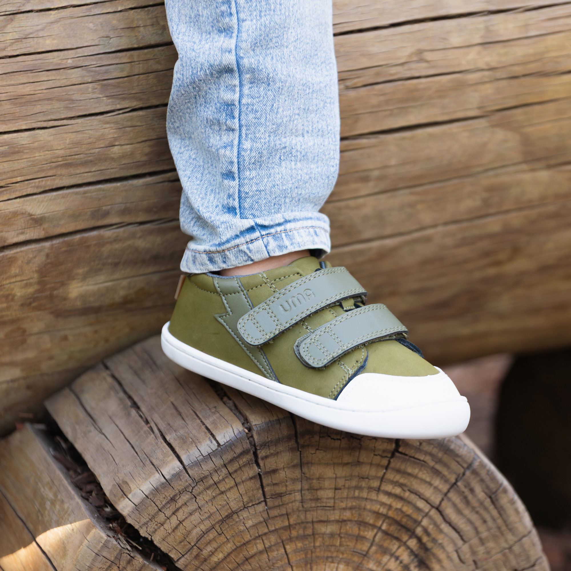 Zapatilla Leaf Thunder Verde Militar - Kids