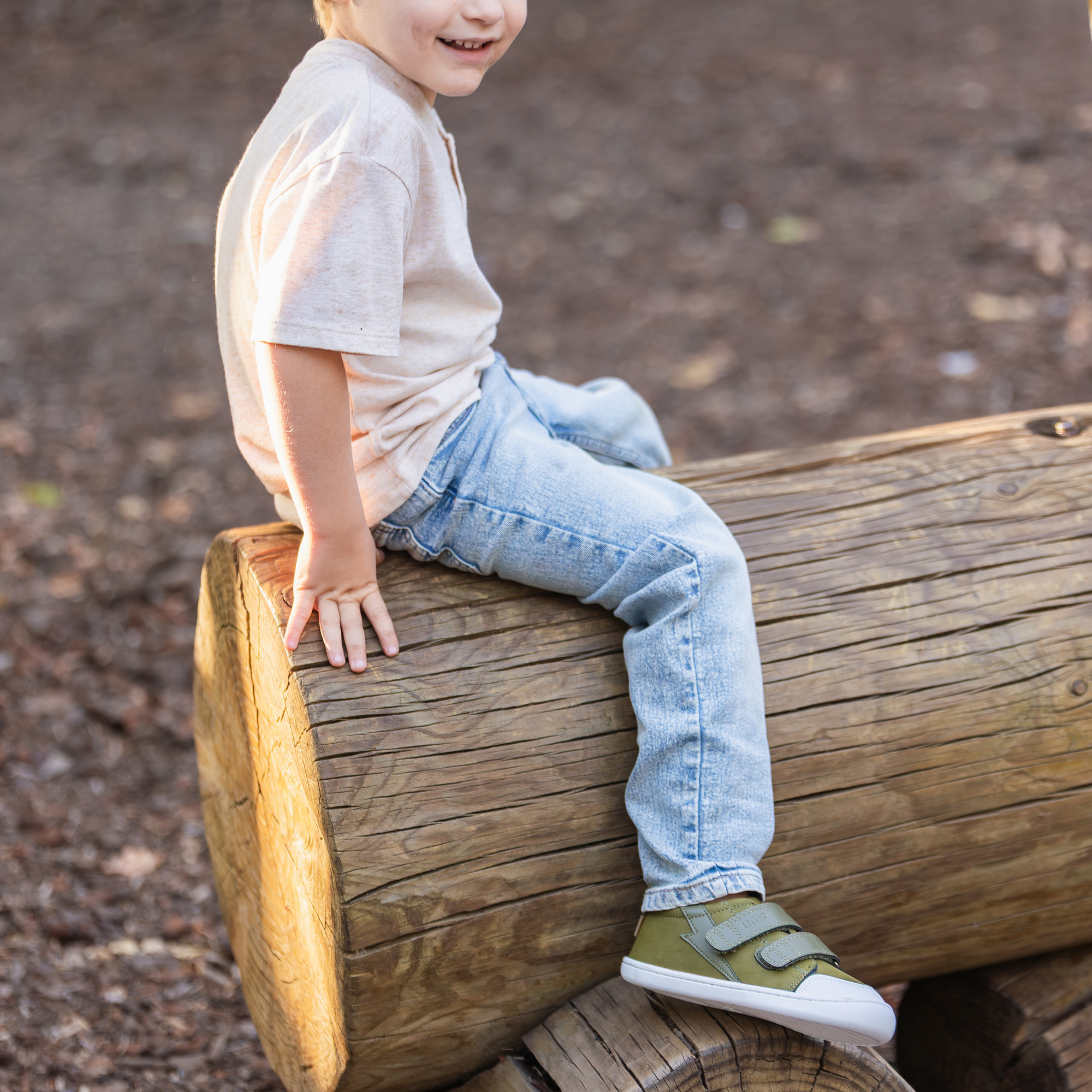 Zapatilla Leaf Thunder Verde Militar - Kids
