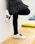 Zapatilla Cloud Rainbow Negro Glitter - Kids