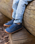 Zapatilla Caña Alta Wave Azul Jeans - Kids