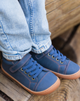 Zapatilla Caña Alta Wave Azul Jeans - Kids