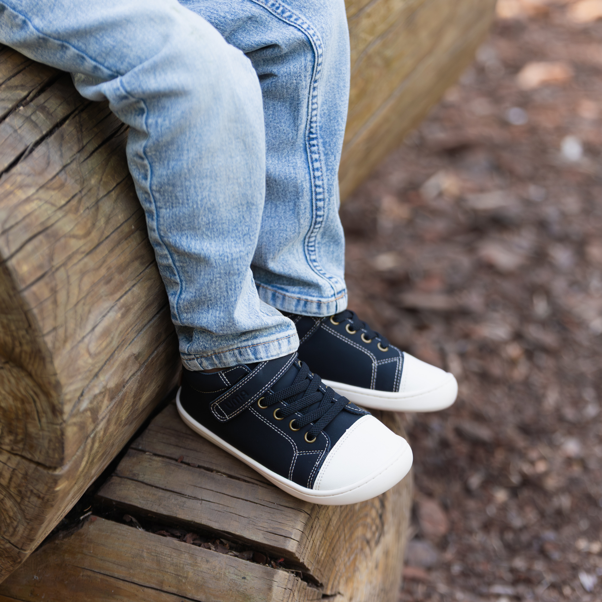 Zapatilla Caña Alta Wave Negro - Kids