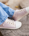 Zapatilla Caña Alta Wave Rosa Gold - Kids