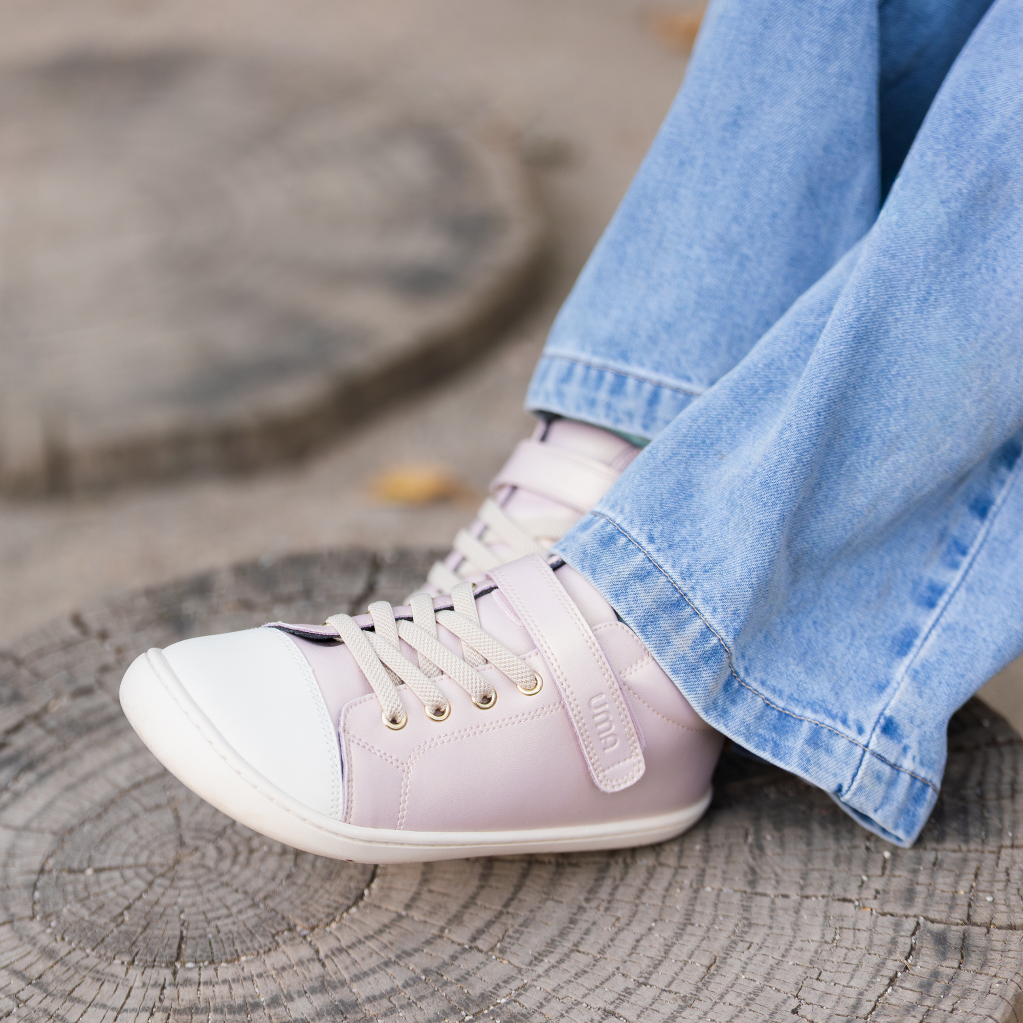 Zapatilla Caña Alta Wave Rosa Gold - Kids