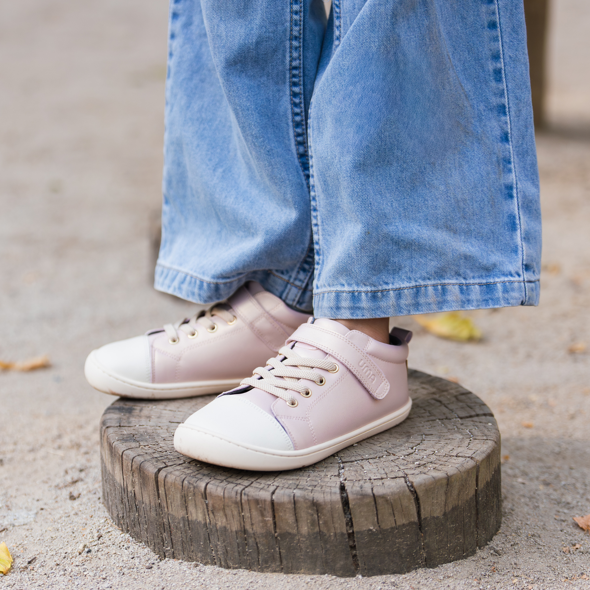 Zapatilla Caña Alta Wave Rosa Gold - Kids