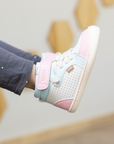 Zapatilla Caña Alta Flow Celeste/Rosa - Toddler