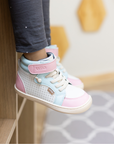 Zapatilla Caña Alta Flow Celeste/Rosa - Toddler