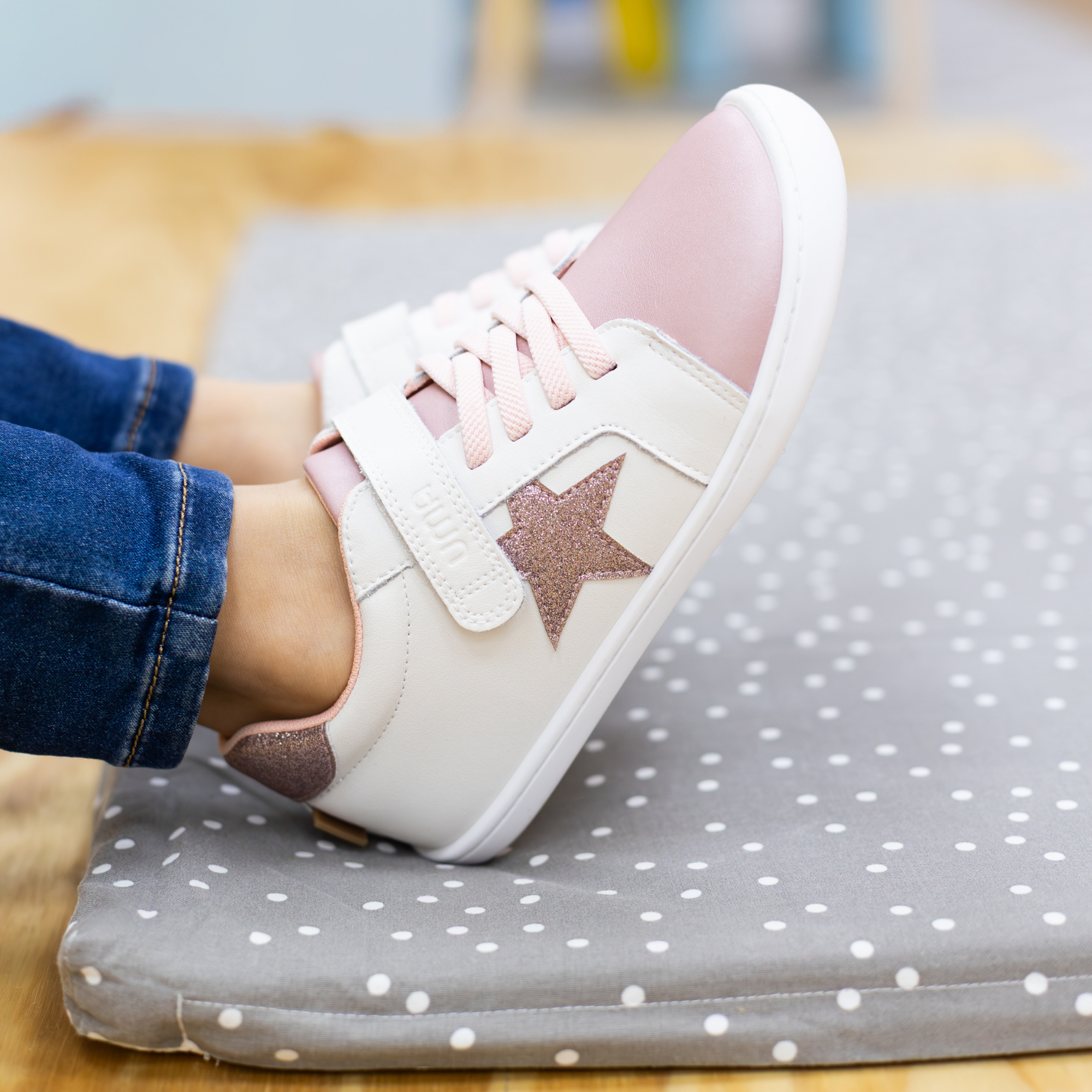 Zapatilla Cloud Superstar Rosa Metalizado - Kids