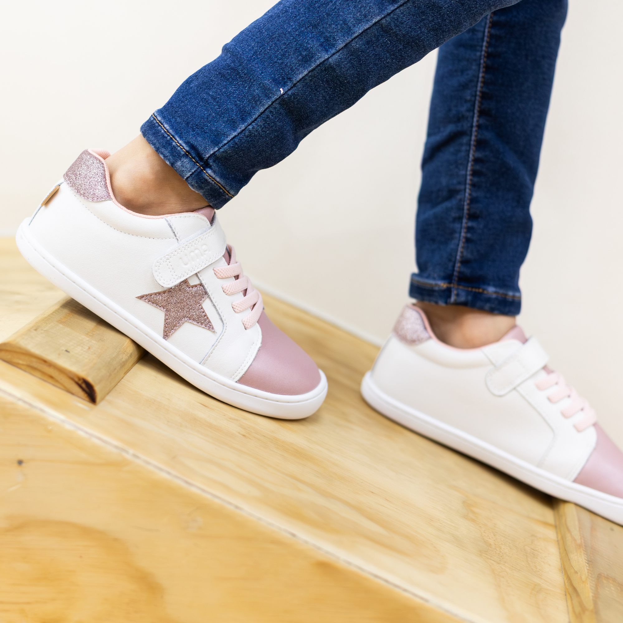 Zapatilla Cloud Superstar Rosa Metalizado - Kids
