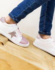 Zapatilla Cloud Superstar Rosa Metalizado - Kids