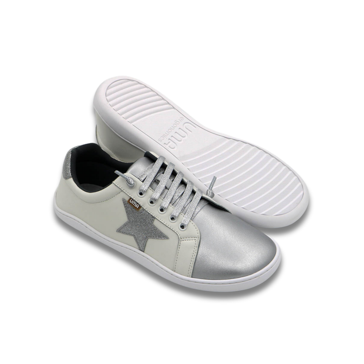 Zapatilla Float Superstar Silver Glitter - Adulto
