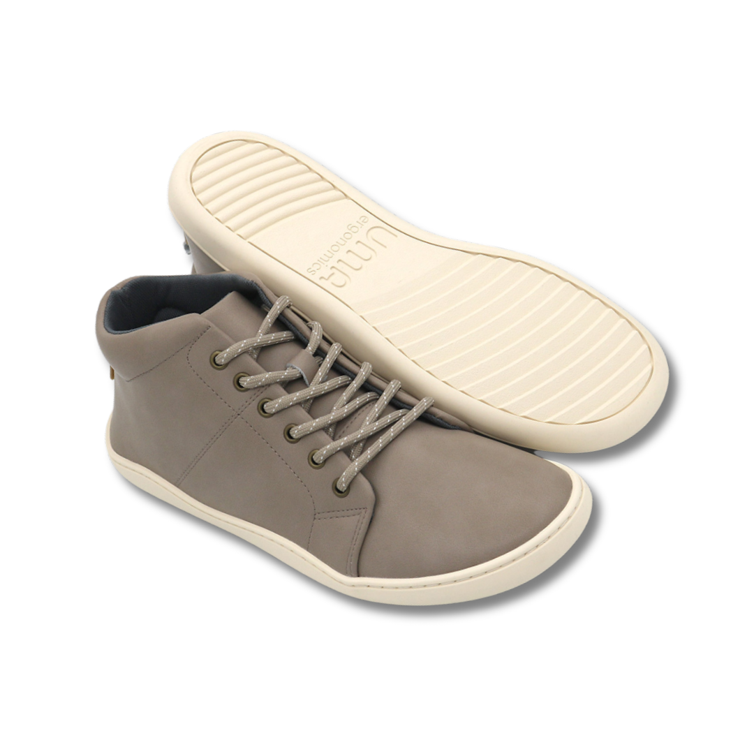 Suela flexible barefoot ergonomica de zapatilla Wave taupe para adultos