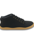 Zapatilla barefoot ergonomica negro/khaki modelo Wave para adultos vista lateral