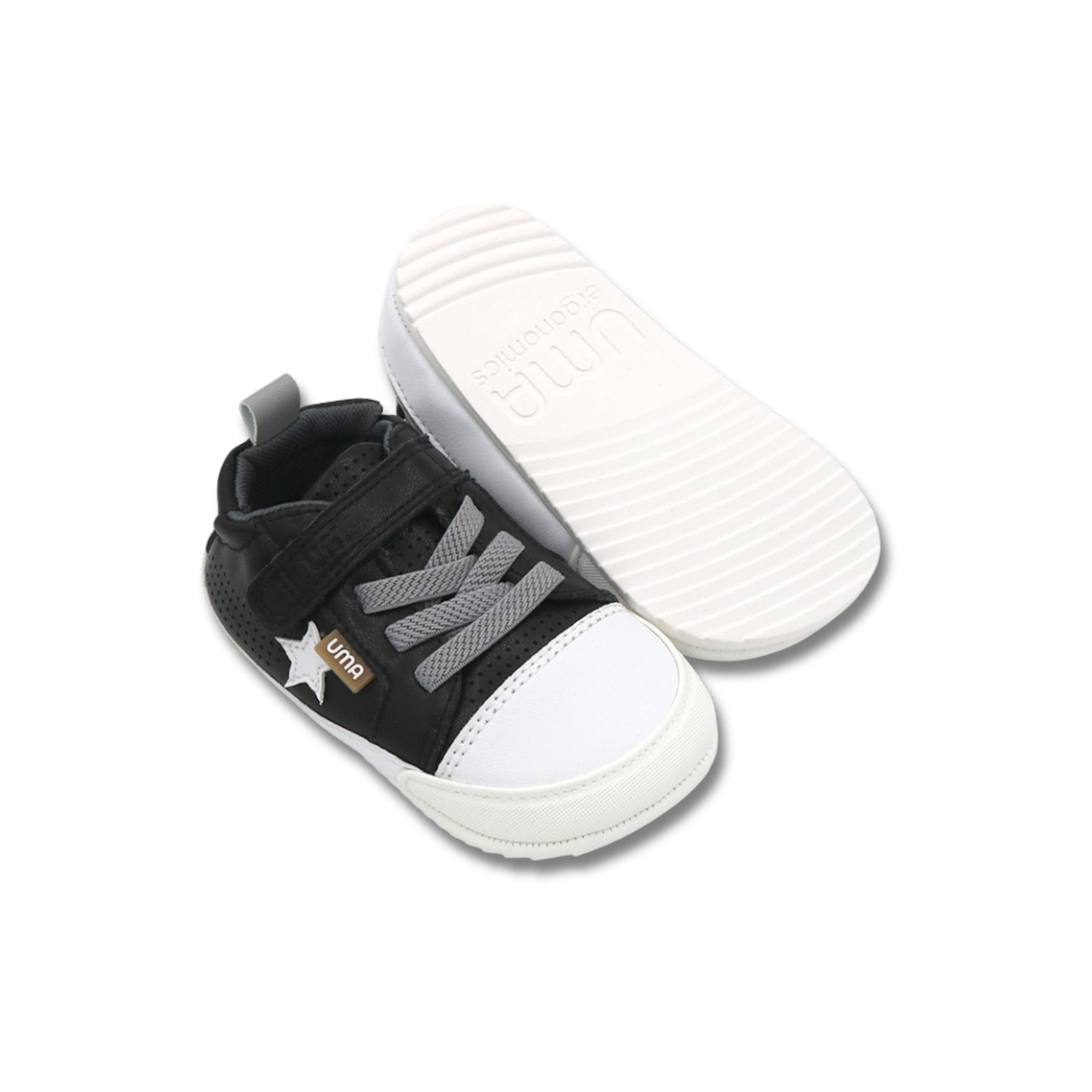 Zapatilla Cloud Star Negro/Blanco - Baby