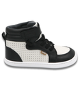 Zapatilla Caña Alta Flow Negro/Blanco - Kids
