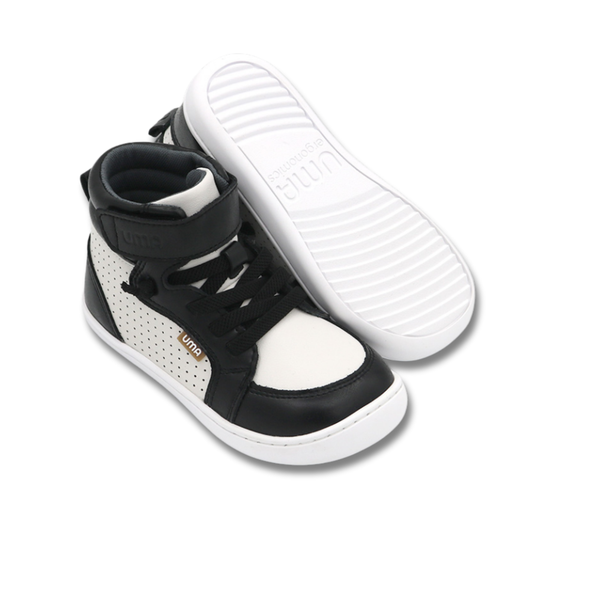 Zapatilla Caña Alta Flow Negro/Blanco - Toddler