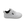 Zapatilla escolar barefoot blanca modelo Dash con doble velcro para toddler vista lateral
