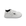 Zapatilla escolar barefoot blanca modelo Retro con velcro para toddler vista lateral
