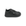 Zapatilla escolar barefoot negra modelo Retro con velcro para toddler vista lateral