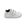 Zapatilla escolar barefoot blanca modelo Vintage con doble velcro para toddler vista lateral