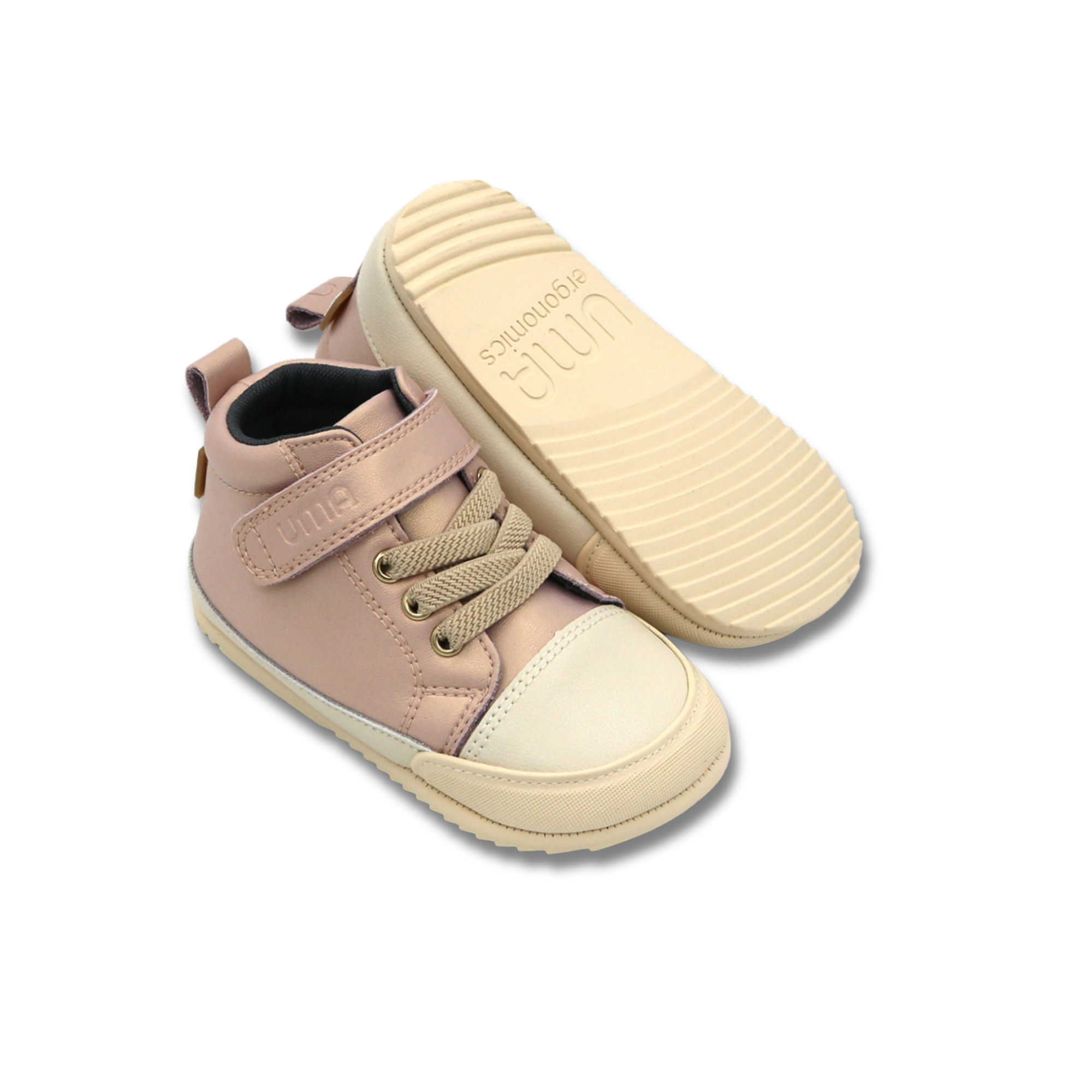 Zapatilla Caña Alta Wave Rosa Gold - Baby