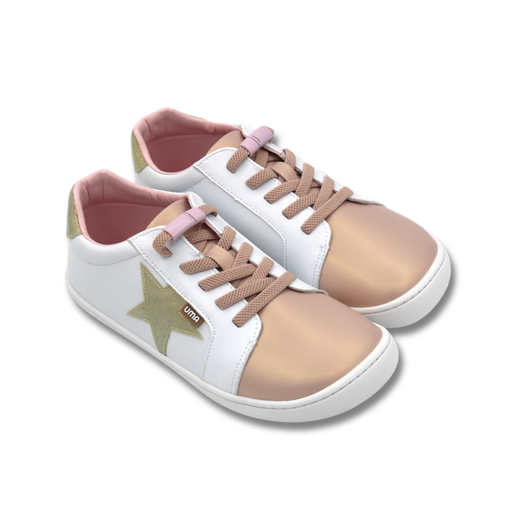 Cloud Superstar Rosa/Gold Glitter - Teen