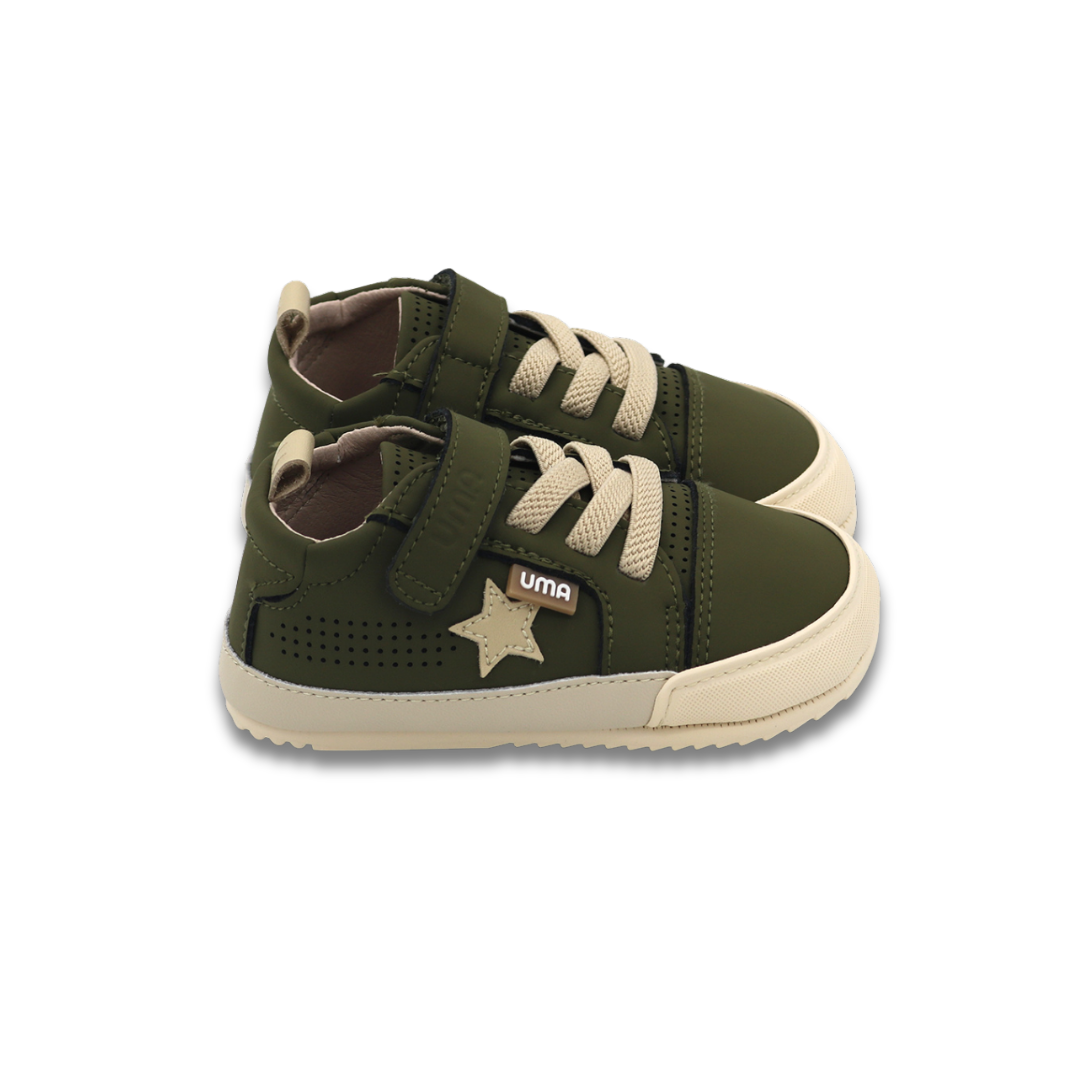 Cloud Star Verde Militar/Beige - Baby