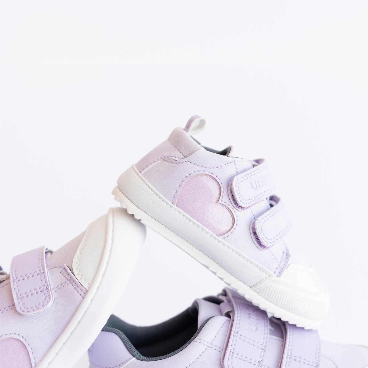 Leaf Heart Lila Glitter - Baby