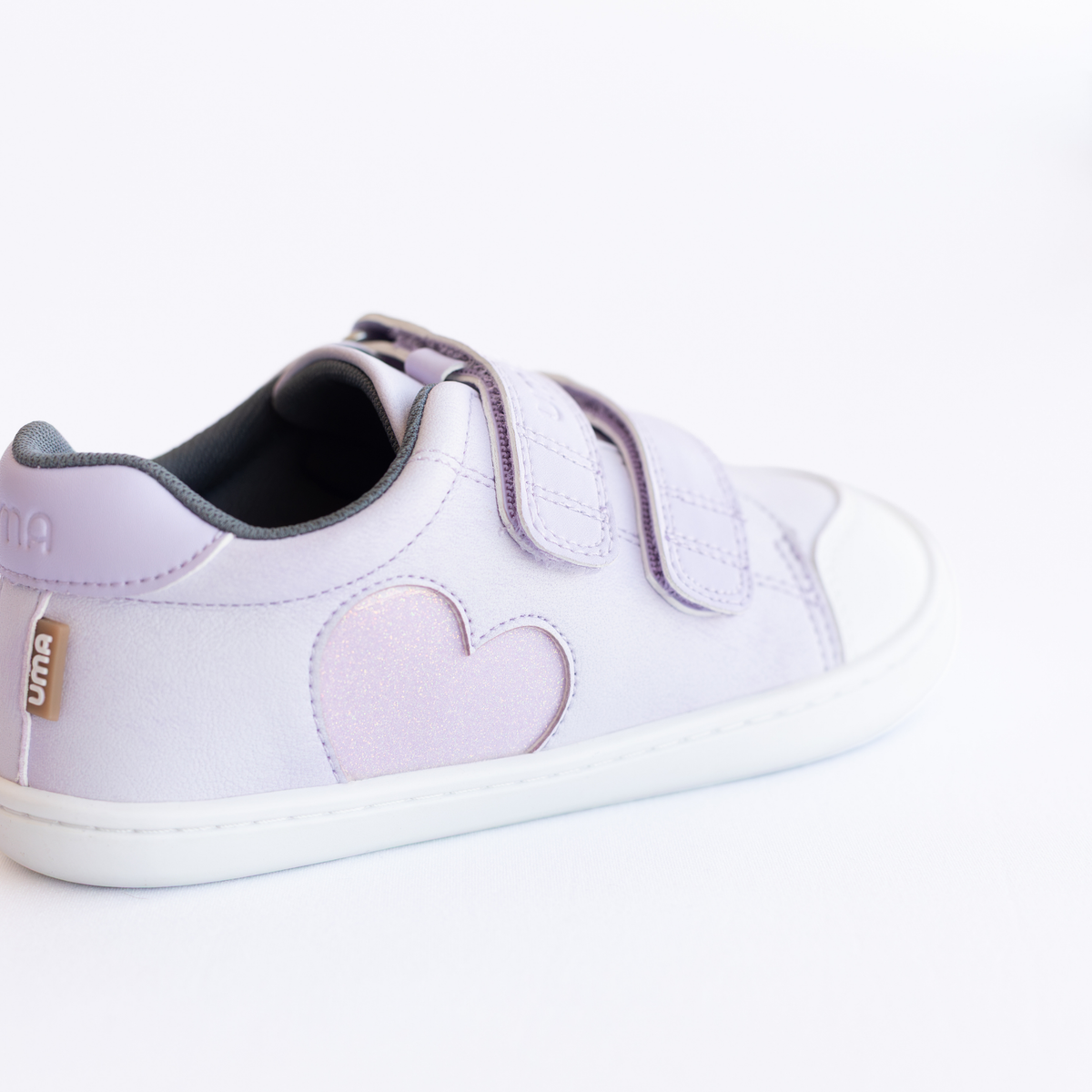 Leaf Heart Lila Glitter - Kids