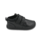 Zapatilla escolar barefoot negra modelo Rain media caña para kids vista lateral
